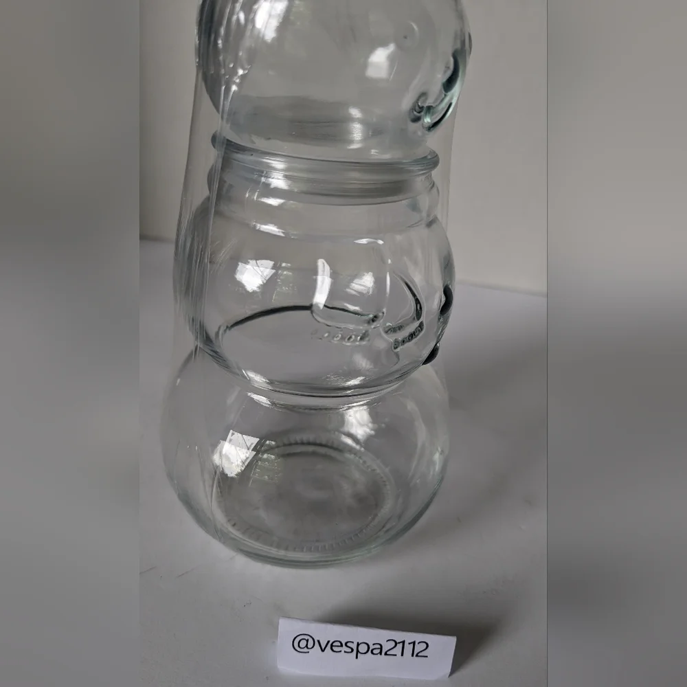 Target Bullseye Playground Clear Snowman Fillable Glass Canister Jar